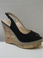 Super smart h�j sko, sort, 35-39