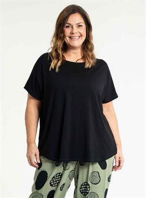 Gozzip - Gitte T-shirt, Sort, M-46/48