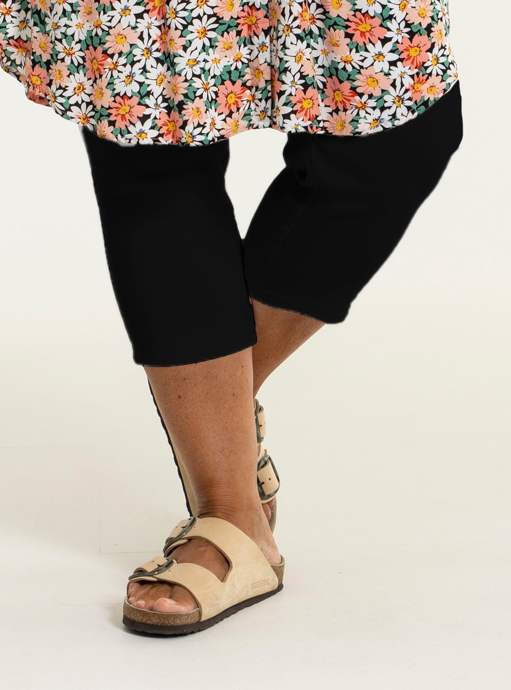 Gozzip - Clara Leggings 3/4, Sort