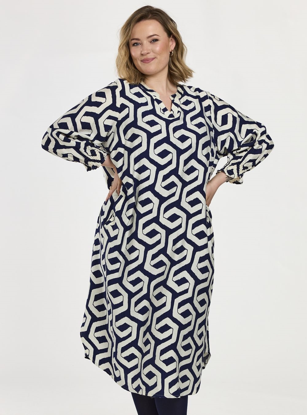 Gozzip - Valdis Kjole, Blå/Offwhite