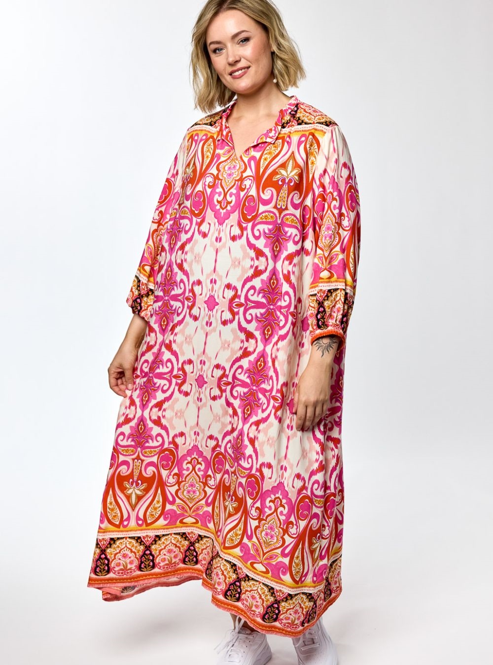 Gozzip - Emine kjole, Pink Print