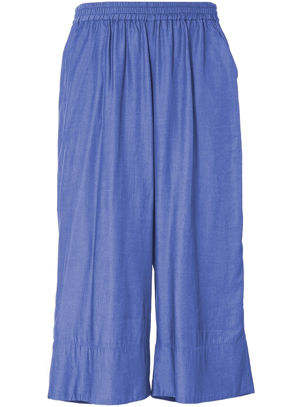 Gozzip - Karina Løse 3/4 bukser, Blå denim look